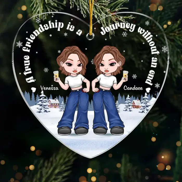 Personalized Congrats On Being My Sisters ~ Acrylic Custom Shaped - Christmas Gift For Best Friends, BFF, Sisters - Image 2