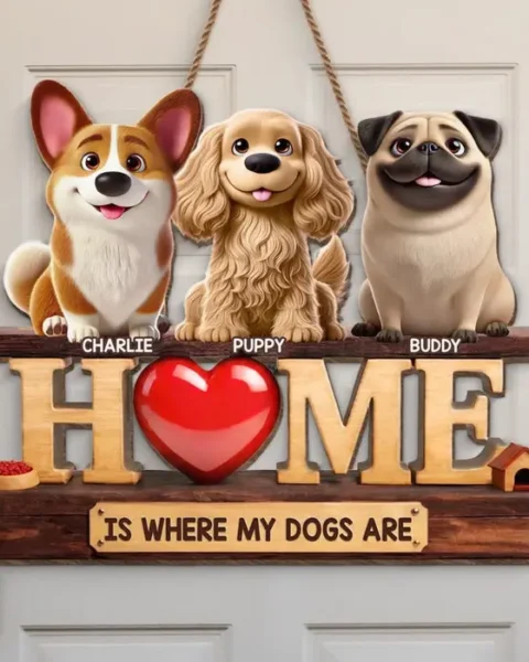 Custom-Made Wood Sign - Welcome To Dog Life