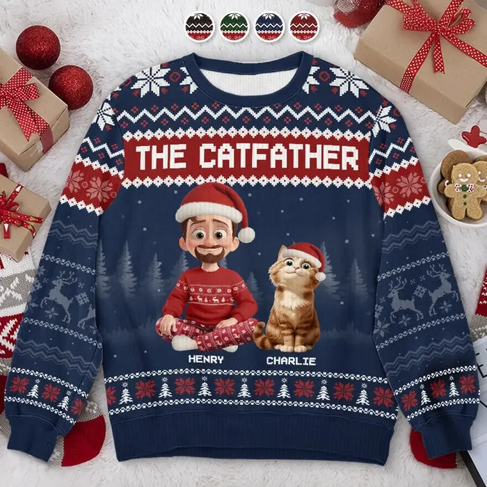 Made-to-Order Unisex Ugly Sweatshirt | Purrfectly Loved