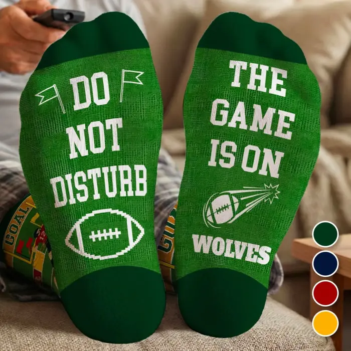 Tailored Football Crew Socks - Just Here For The Game