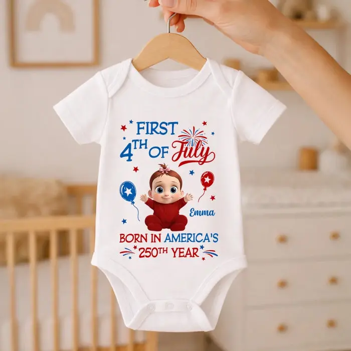 Tailored Baby Onesie | Little Star Of Freedom - Image 2