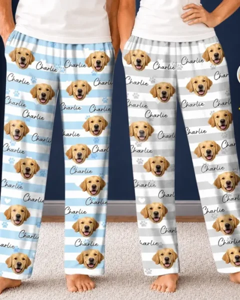 Tailored Photo Pajama Pants ~ Best Pet Dad PJs
