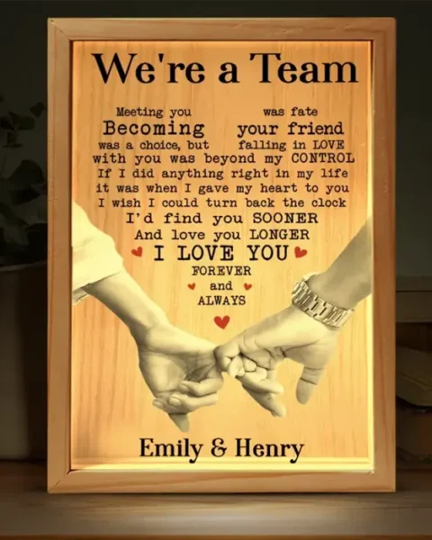 Custom-Made Together, We Are Infinite ~ Gift For Husband Wife, Anniversary