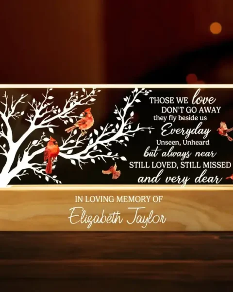 Bespoke Your Light Will Never Fade - Sympathy Gift For Family Members