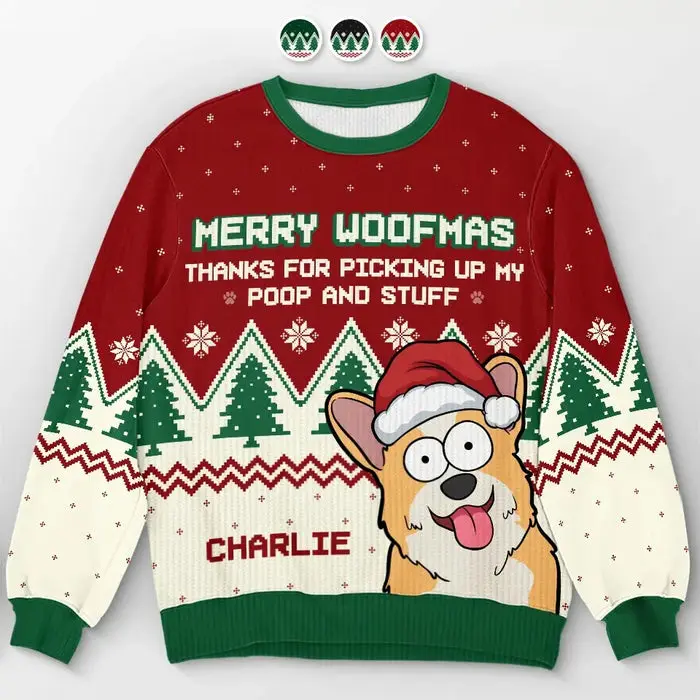 Custom-Made Pawsome Christmas VibesUnisex Wool Jumper - Christmas Gift For Pet Owners, Pet Lovers