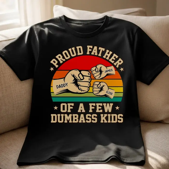 Personalized Unisex T-shirt, Premium T-shirt, Hoodie ~ Dad My Everyday Hero