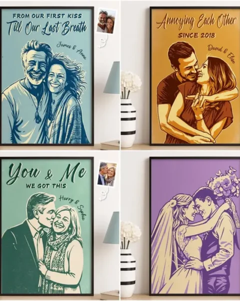 Made-to-Order Photo Vertical Poster - Our Connection Just Feels Right