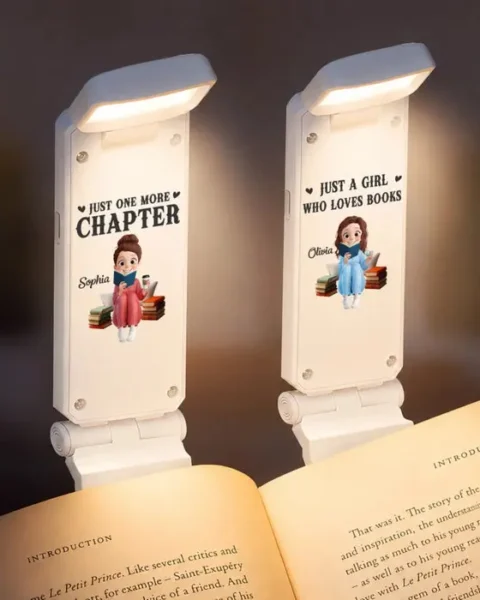 Made-to-Order Clip LED Reading Lamp ~ Just One More Chapter