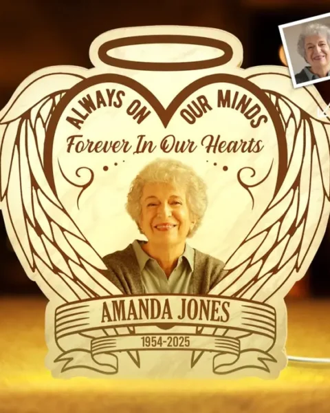 Custom-Made Photo Shaped Light Box - Your Light Will Always Shine In Our Hearts