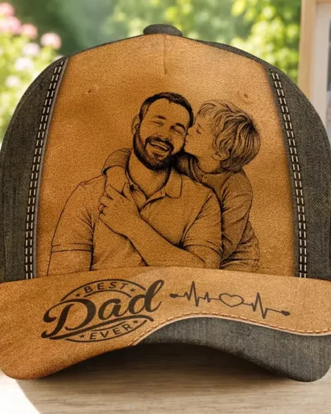 Personalized Photo Hat, All Over Print Classic Cap ~ Strong Hearts Raise Strong Families
