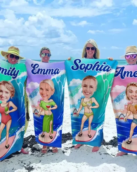 Personalized Photo Me And The Ocean | Summer Vacation Gift, Birthday Pool Party Gift For Husband Wife, Family Members