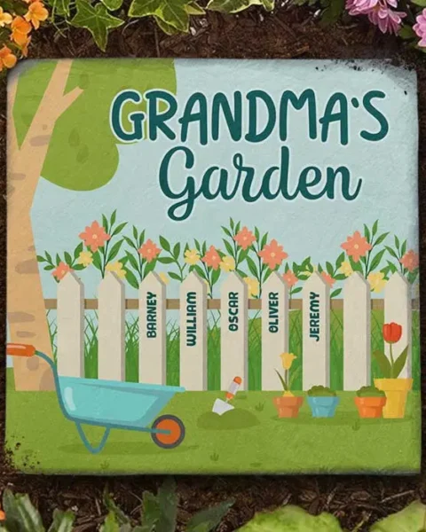 Custom-Made Grandma's Garden Of LoveGift For Grandma, Grandparents