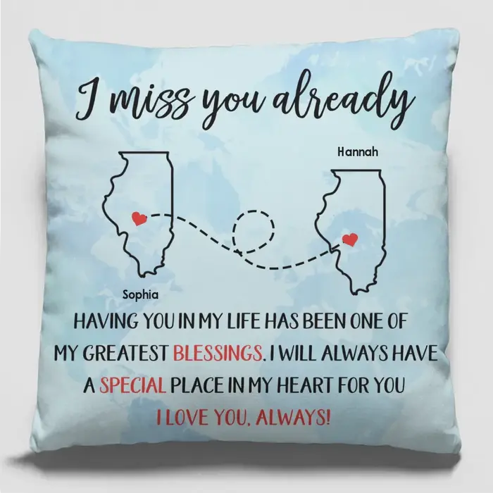 Personalized Distance Only Separates Our Bodies, Not Our Souls - Gift For Best Friends, BFF, Sisters - Image 2