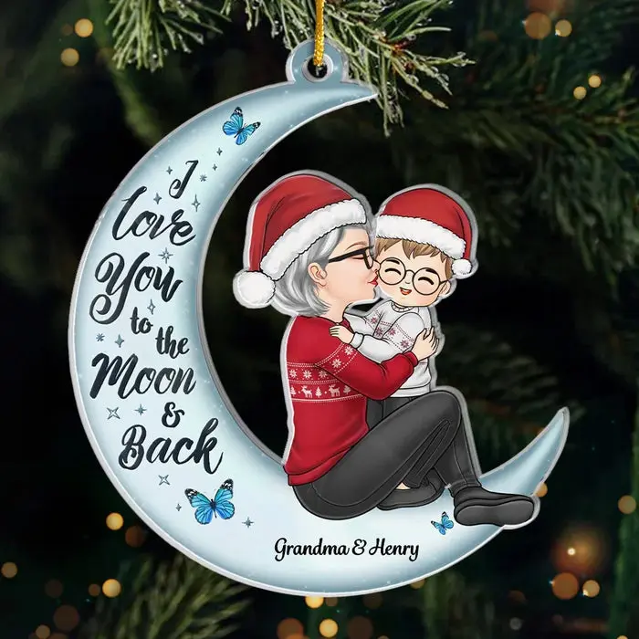 Custom-Made The Best Place To Sleep Is In A Grandmother’s Arms ~ Acrylic Custom Shaped - Christmas Gift For Grandma, Grandchild