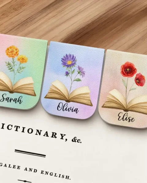 Tailored Leather Magnetic Bookmark - Reading Is My Superpower