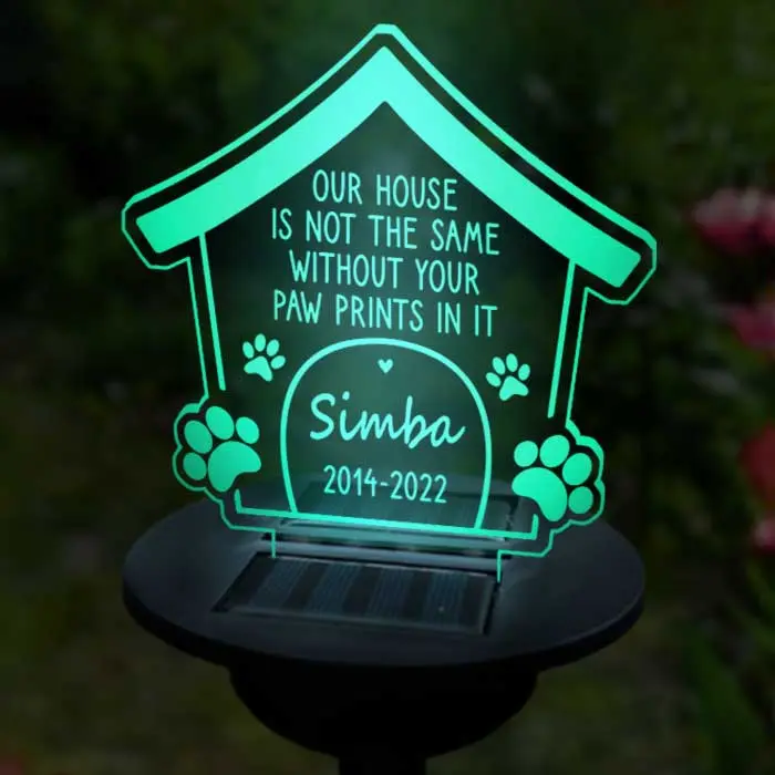 Made-to-Order Without You Paw Prints - Memorial Gift, Sympathy Gift