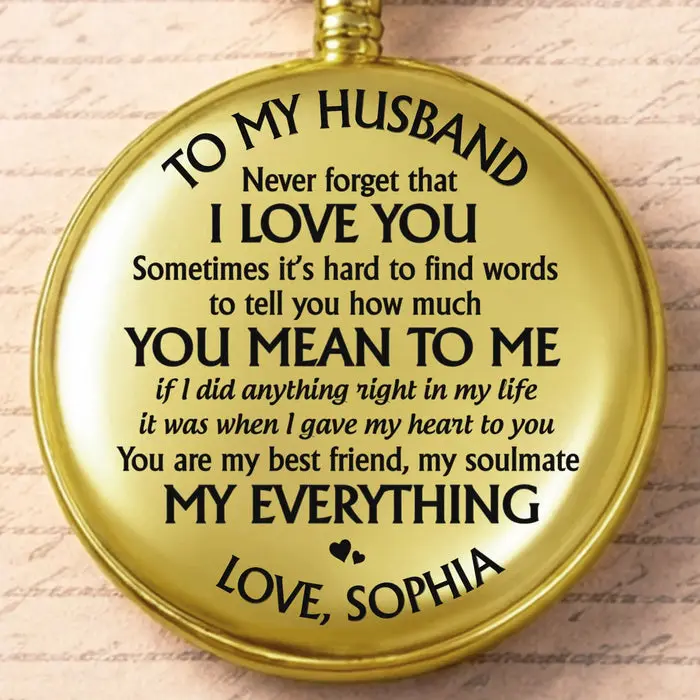 Bespoke Pocket Watch ~ Love Grows In Our Space - Image 2