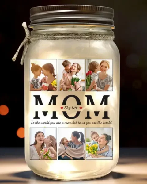Custom-Made To Us, You're The World - Gift For Mom, Dad, Grandma