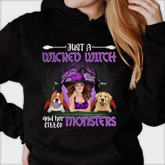Bespoke Just A Wicked Witch And Her Little Monsters - Gift For Witches, Gift For Pet Lovers, Halloween Gift - Image 2