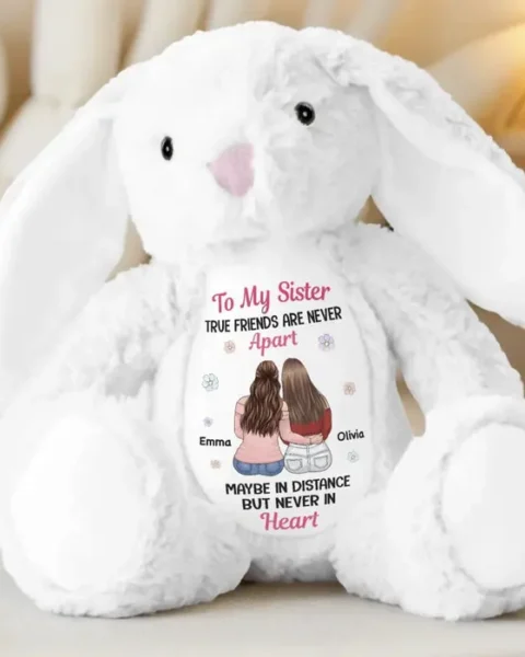 Custom-Made Easter Bunny Plush ~ Love Wrapped In Softness