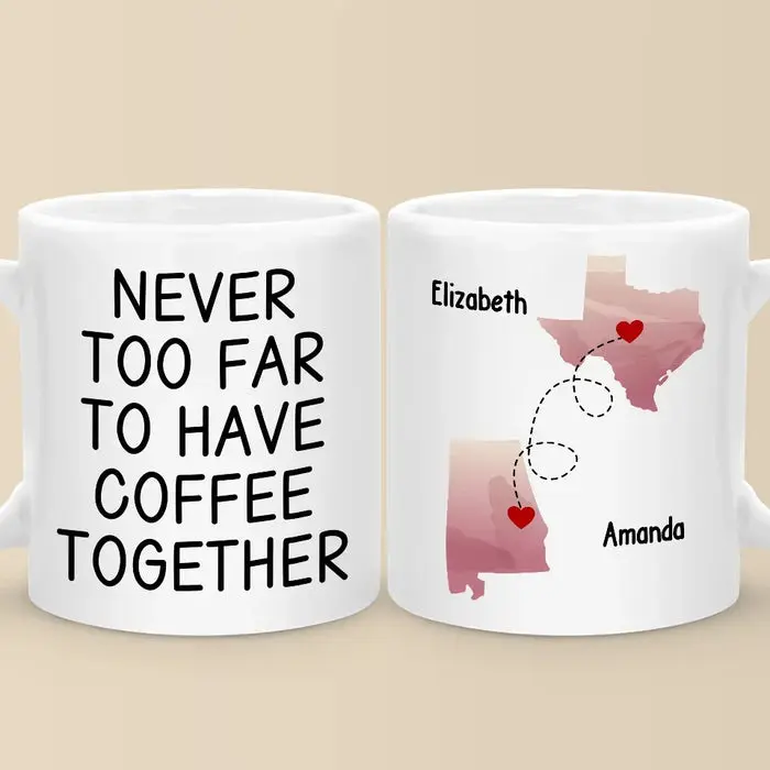 Made-to-Order Together In Spirit, Even With A Drink Apart | Christmas Gift For Best Friends, BFF, Sisters