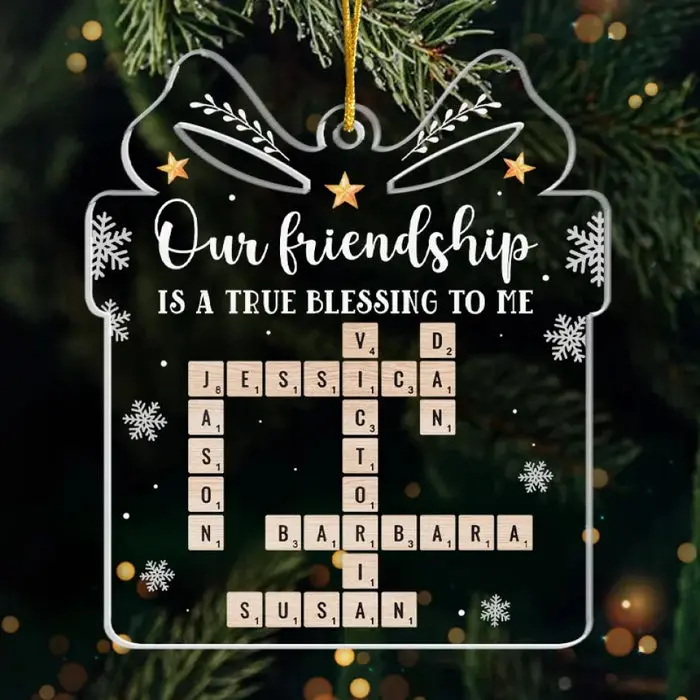 Custom-Made Partners In Crime And In Fun ~ Acrylic Custom Shaped - Christmas Gift For Best Friends, BFF, Sisters