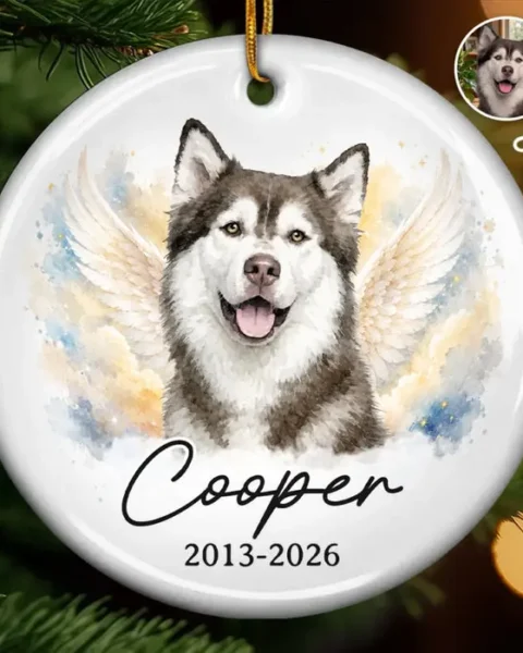 Made-to-Order Photo Ceramic Ornament - Forever In Loving Memory