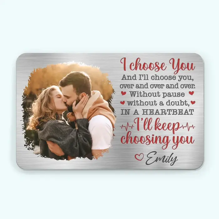 Bespoke Photo Happier With You | Gift For Husband Wife, Anniversary - Image 2