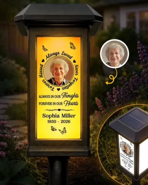 Custom-Made Photo Solar Garden Light | Forever In Our Hearts