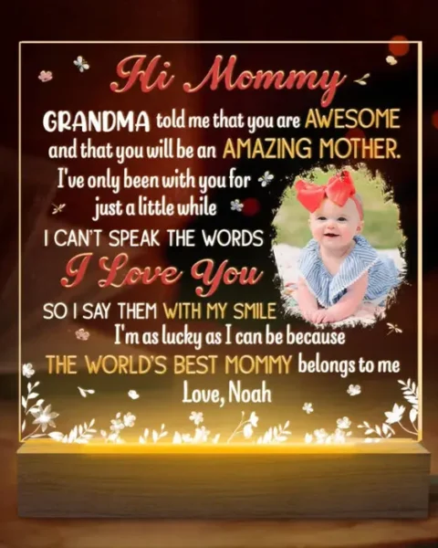 Custom-Made Photo I Can Hear You Say You Love Me ~ Mother's Day, Baby Shower Gift, Gift For First Mom