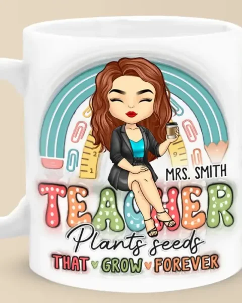 Bespoke Teacher Plants Seeds That Grow Forever | Gift For Teacher