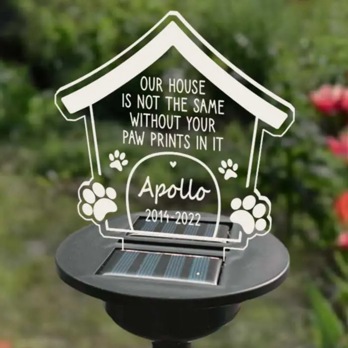 Made-to-Order Without You Paw Prints - Memorial Gift, Sympathy Gift - Image 2