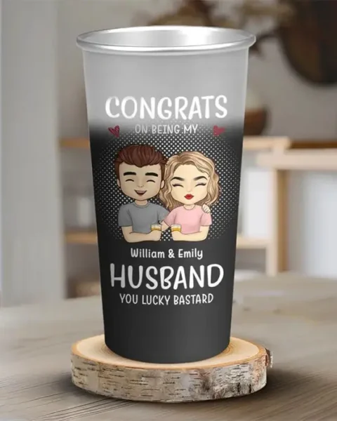 Personalized Drink Together, Stay Forever ~ Gift For Husband Wife, Anniversary