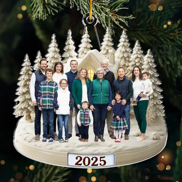 Tailored Photo Acrylic Ornament ~ Our Winter Wonderland - Image 2