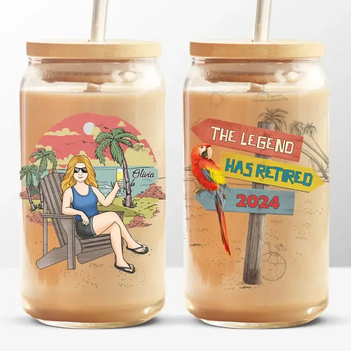 Personalized Life Begins At Retirement | Appreciation, Retirement Gift For Coworkers, Work Friends, Colleagues