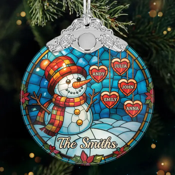 Made-to-Order Glass Ornament ~ Merry Little Family