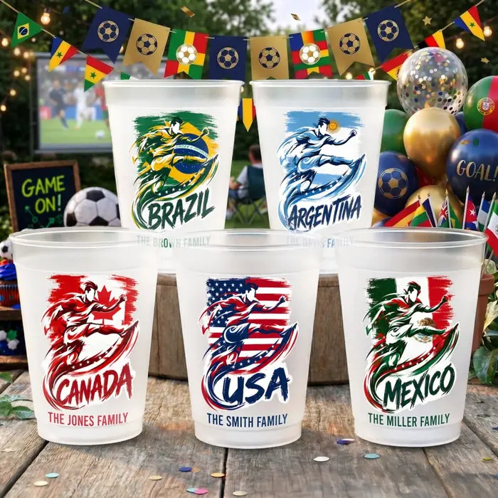 Personalized International Soccer Tournament Party Cups | Our Favorite Summer Tradition
