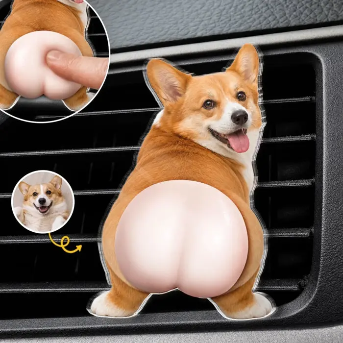 Custom-Made Photo Squishy Acrylic Car Vent Clip | Your Favorite Trouble On Board
