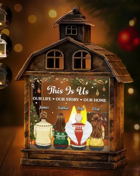 Made-to-Order LED House Lantern Light | Always In Our Hearts And Thoughts