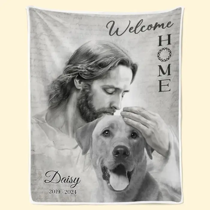 Personalized Photo Welcome Home - Sympathy Gift For Pet Owners, Pet Lovers
