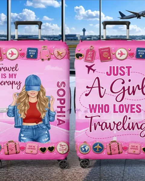 Tailored Luggage Cover ~ Collecting Memories Worldwide