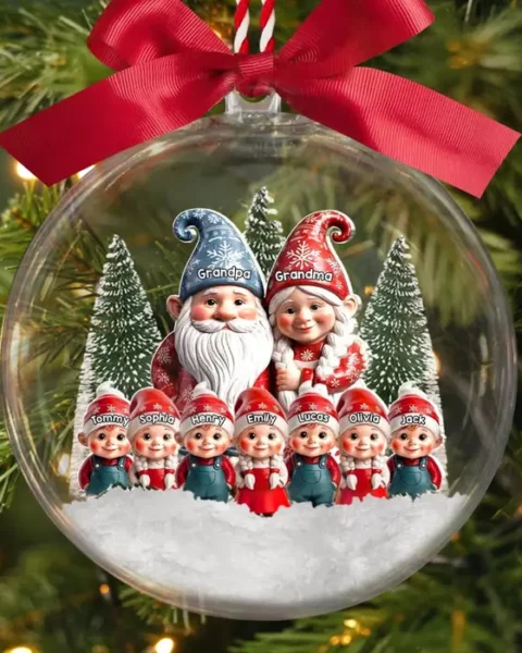 Custom-Made 3D Acrylic Ball Ornament ~ Family Magic Starts With You