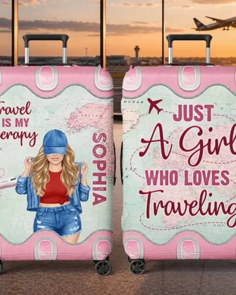 Bespoke Luggage Cover | Wander More Worry Less