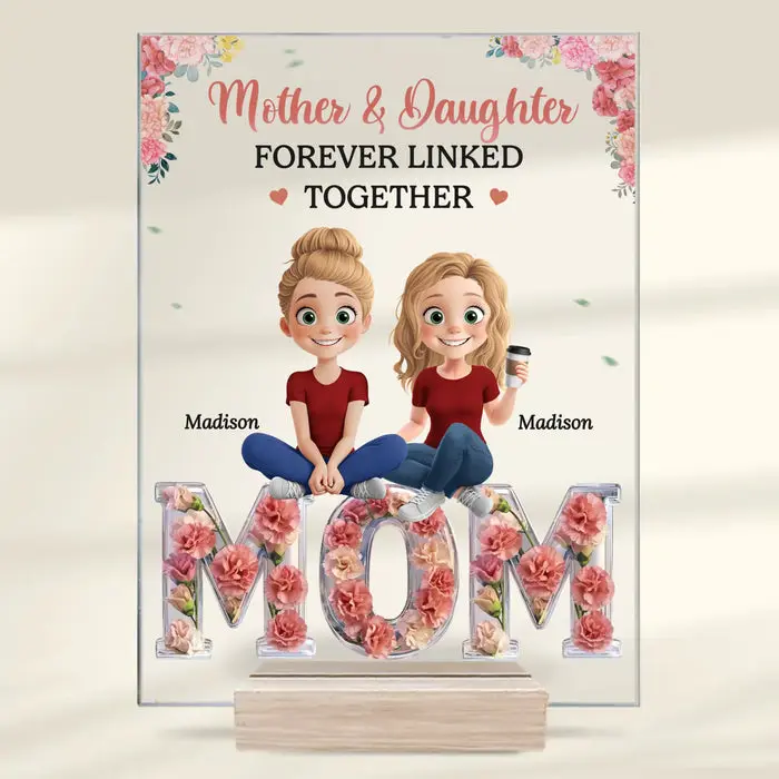 Custom-Made Forever Linked, Always Loved | Mother's Day, Gift For Mom, Daughter - Image 2