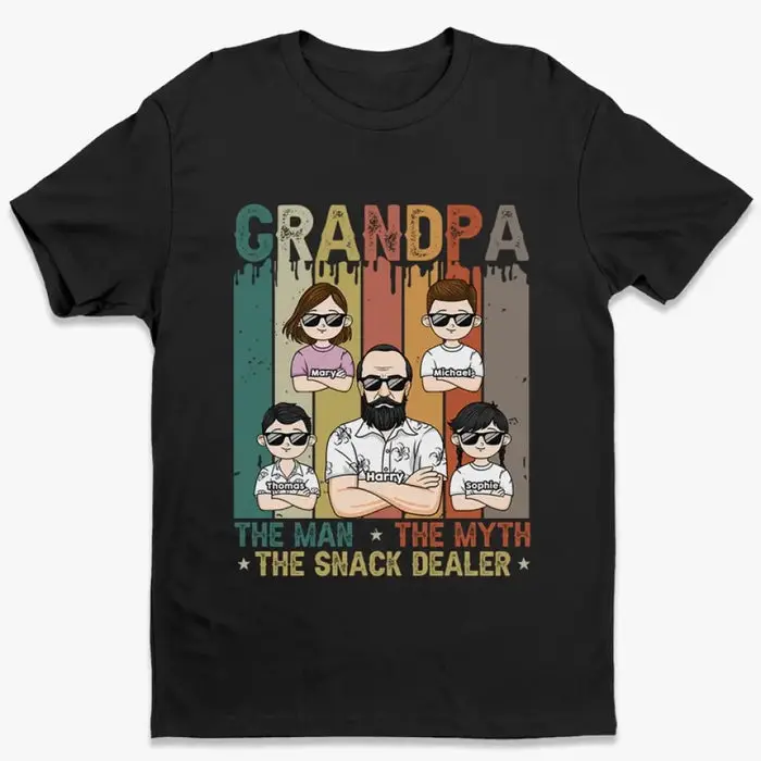 Personalized The Man The Myth The Snack Dealer - Gift For Dad, Grandpa