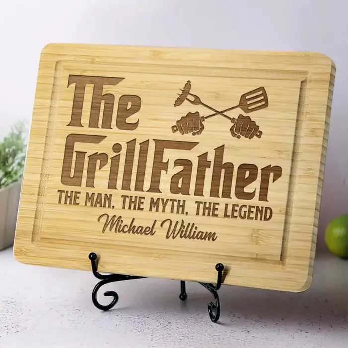 Personalized The Grillfather ~ Father's Day, Gift For Dad, Grandpa