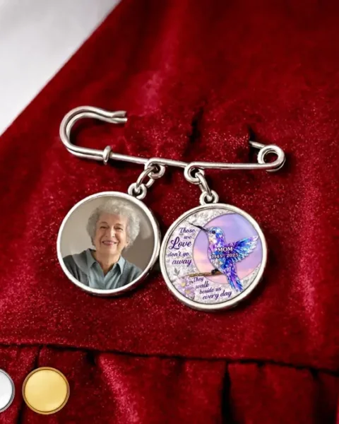 Custom-Made Lapel Pin With Photo Charms - Carry Your Love With Me