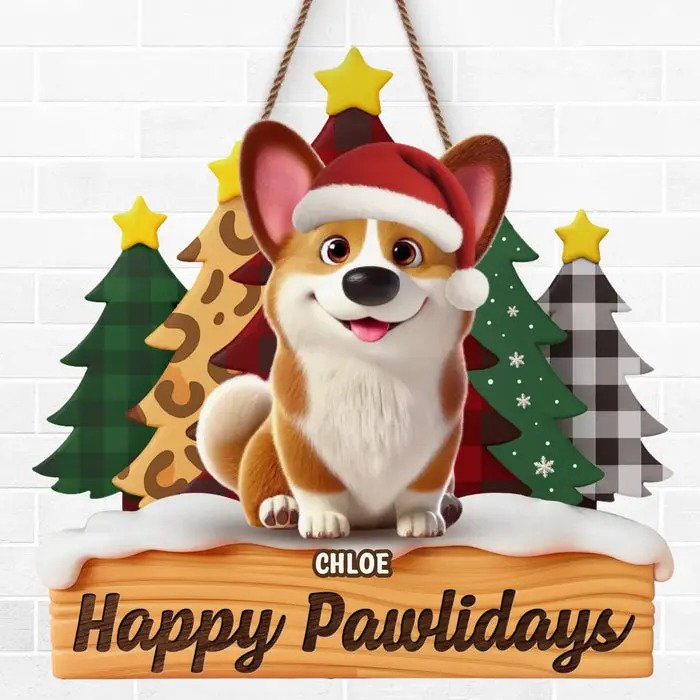 Tailored Wood Sign - Furever Festive - Image 2