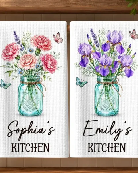 Custom-Made Kitchen Towel ~ Made With Love And Flavor