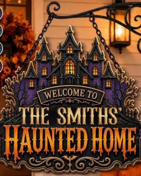 Custom-Made Shaped Metal Sign ~ Spooky Season Starts With Us